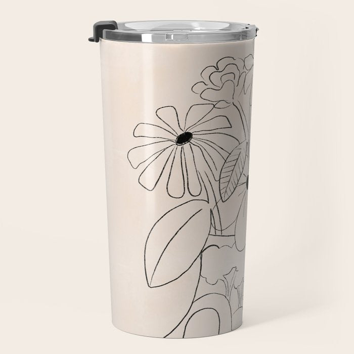 Flower Vase Travel Mug Gallery Image 3