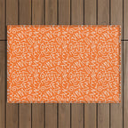 Colorful abstract fun line doodle art pattern Outdoor Rug Gallery Image 1