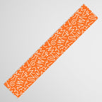 Colorful abstract fun line doodle art pattern Table Runner Gallery Image 3