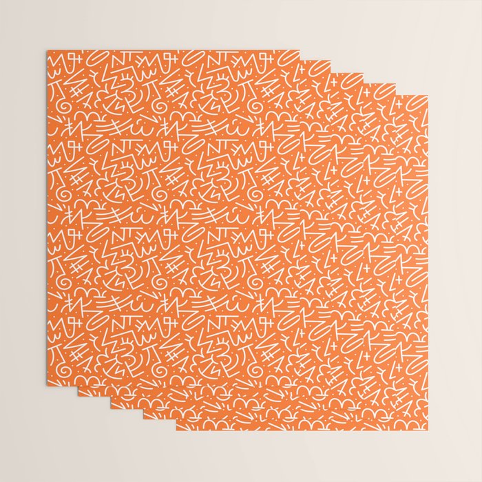 Colorful abstract fun line doodle art pattern Wrapping Paper Gallery Image 3