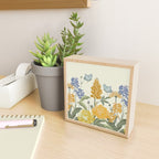 Wildflowers and Butterflies, Floral Prints, Yellow and Blue Mini Art Print Gallery Image 2