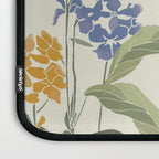 Wildflowers and Butterflies, Floral Prints, Yellow and Blue Laptop Sleeve Gallery Image 3