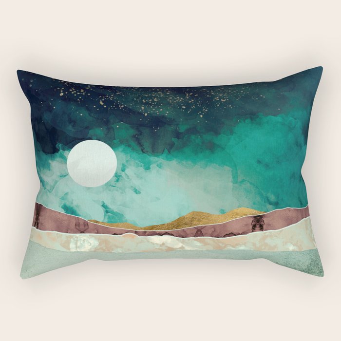 Spring Night Rectangular Pillow Gallery Image 1