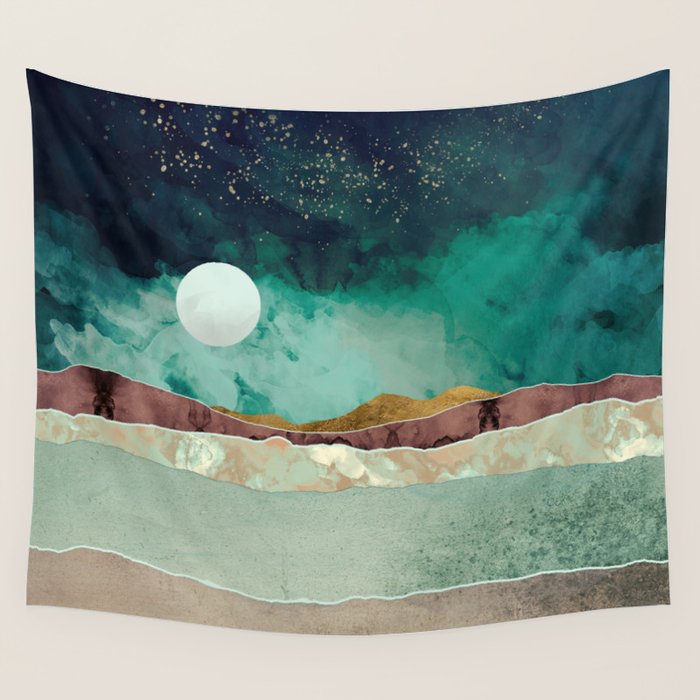 Spring Night Wall Tapestry Gallery Image 1