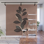 Abstract Art Minimal Plant 49a Wall Mural Gallery Image 1