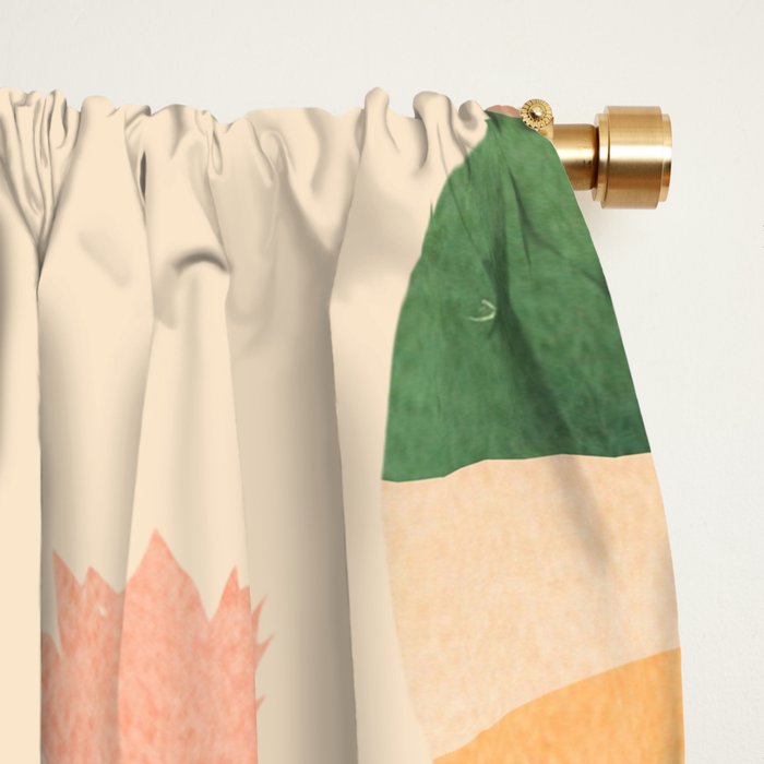 Cactus & Birds 1 Window Curtain Gallery Image 2