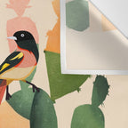 Cactus & Birds 1 Wall Tapestry Gallery Image 3