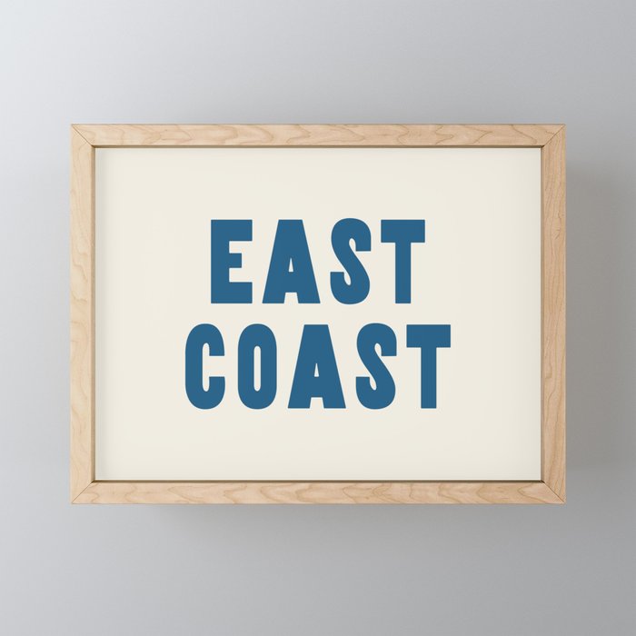 East Coast - Retro Typography Mini Art Print Gallery Image 1