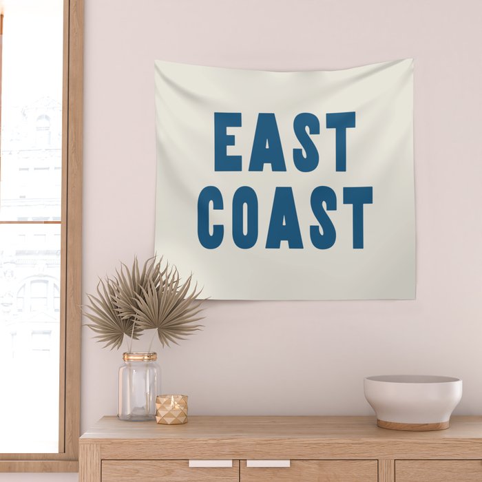 East Coast - Retro Typography Wall Tapestry Gallery Image 2
