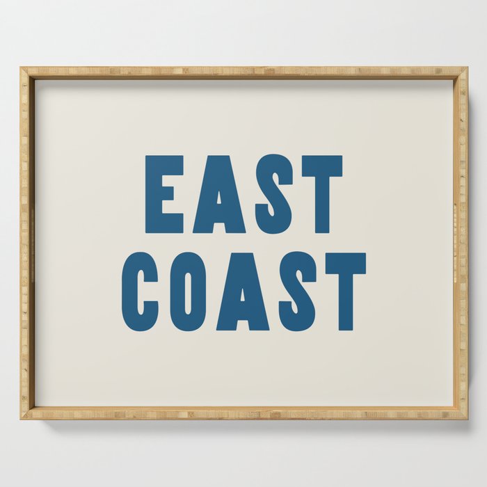 East Coast - Retro Typography Serving Tray Gallery Image 1