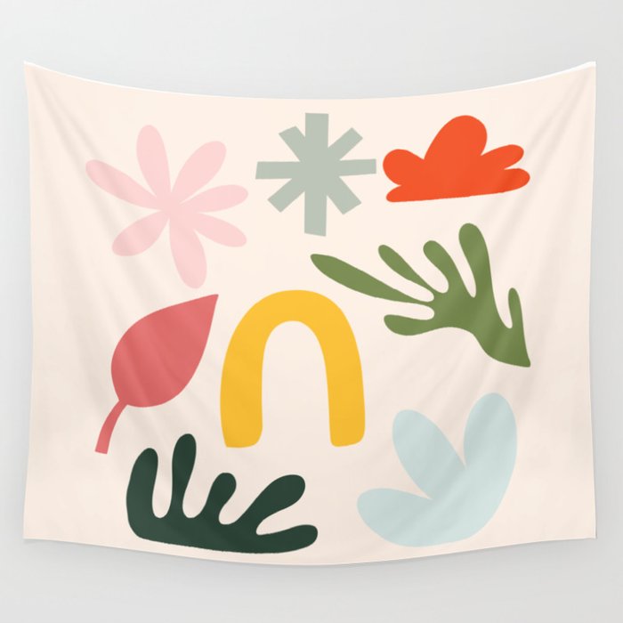 Collection of Happy Things: Matisse Inspired Wall Tapestry Gallery Image 1