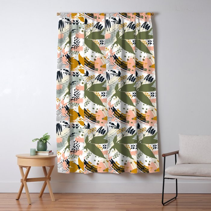 Abstract strokes still life Window Curtain Gallery Image 5