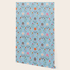 Folk Meadow - Vintage Floral Pattern Wallpaper Gallery Image 2