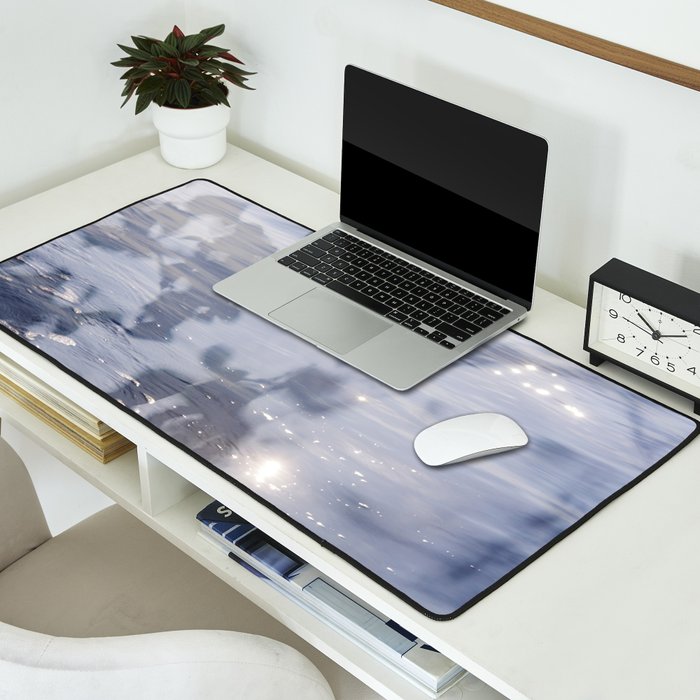 liminal spaces no. 2 - double exposure nature sea photograph Desk Mat Gallery Image 2