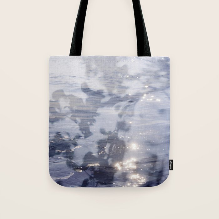 liminal spaces no. 2 - double exposure nature sea photograph Tote Bag Gallery Image 1