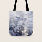 liminal spaces no. 2 - double exposure nature sea photograph Tote Bag Gallery Image 1