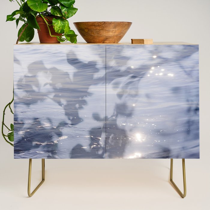 liminal spaces no. 2 - double exposure nature sea photograph Credenza Gallery Image 1