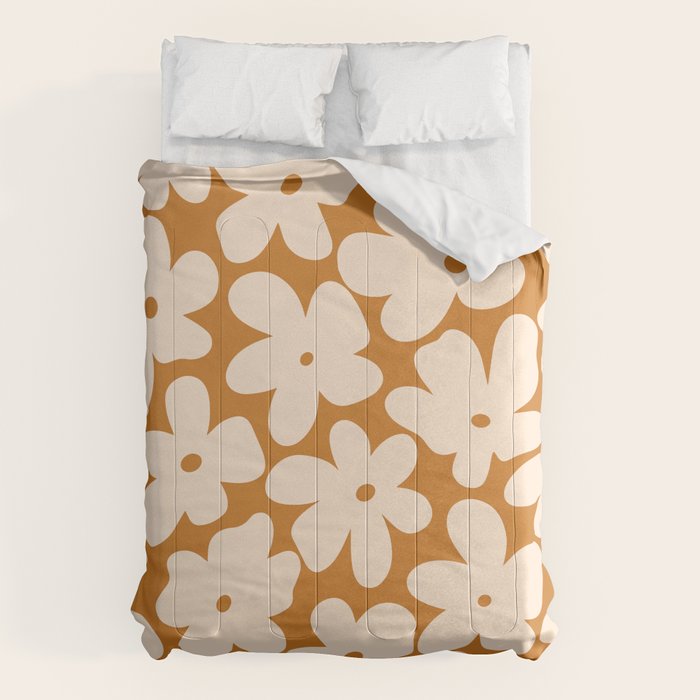 Retro Color Palette - 70's Daisy Comforter Gallery Image 1
