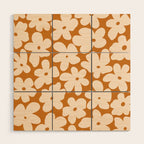 Retro Color Palette - 70's Daisy Wood Wall Art Gallery Image 1