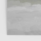 Marsh Clouds - Green Grass Moss Nature Gray Cloudy Horizon Abstract Painting Art Print Wall Decor  Poster Gallery Image 3