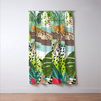 Colorful Jungle Cheetah Print Window Curtain Gallery Image 3