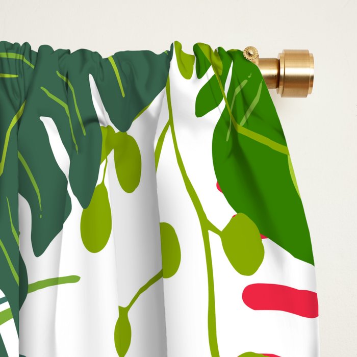 Colorful Jungle Cheetah Print Window Curtain Gallery Image 2
