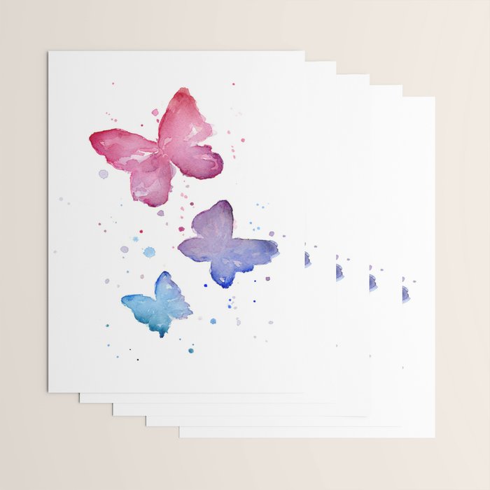 Purple Butterfly Wrapping Paper Gallery Image 3