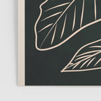 Minimalist Black & White Leaves 1 Poster Gallery Image 3