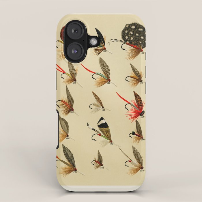 Illustrated Trout Fishing Flies Chart from Favorite Flies and Their Histories  iPhone Case Gallery Image 1