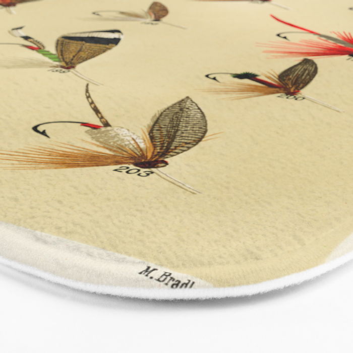 Illustrated Trout Fishing Flies Chart from Favorite Flies and Their Histories  Bath Mat Gallery Image 3