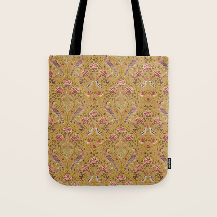 William Morris Seasons by May Melsetter Saffron Tote Bag Gallery Image 1