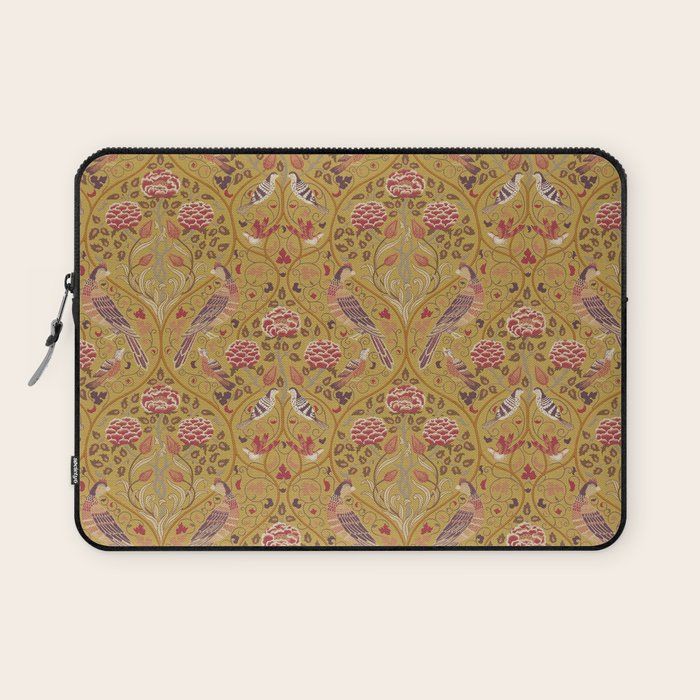 William Morris Seasons by May Melsetter Saffron Laptop Sleeve Gallery Image 1