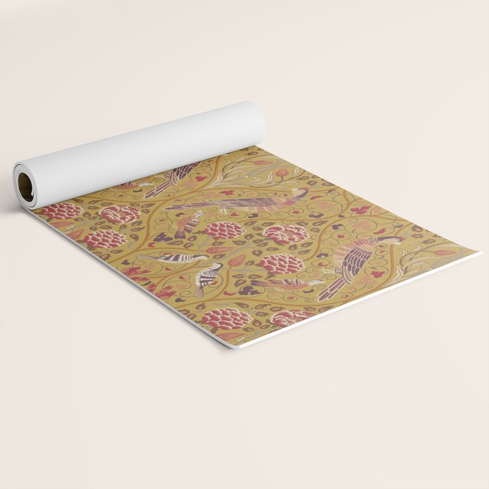 William Morris Seasons by May Melsetter Saffron Yoga Mat Gallery Image 2