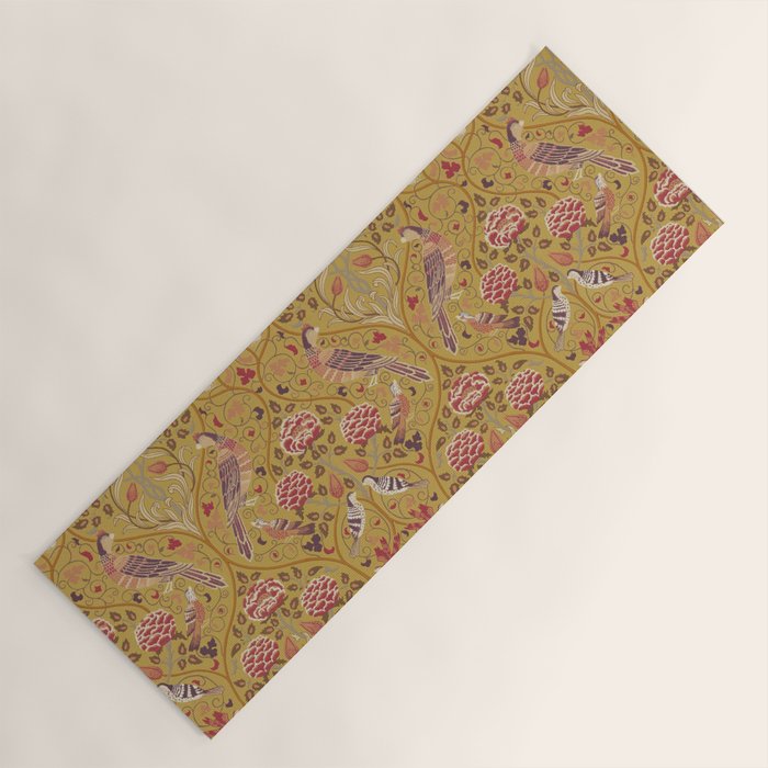 William Morris Seasons by May Melsetter Saffron Yoga Mat Gallery Image 1