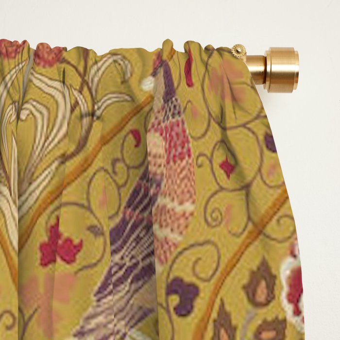 William Morris Seasons by May Melsetter Saffron Window Curtain Gallery Image 2