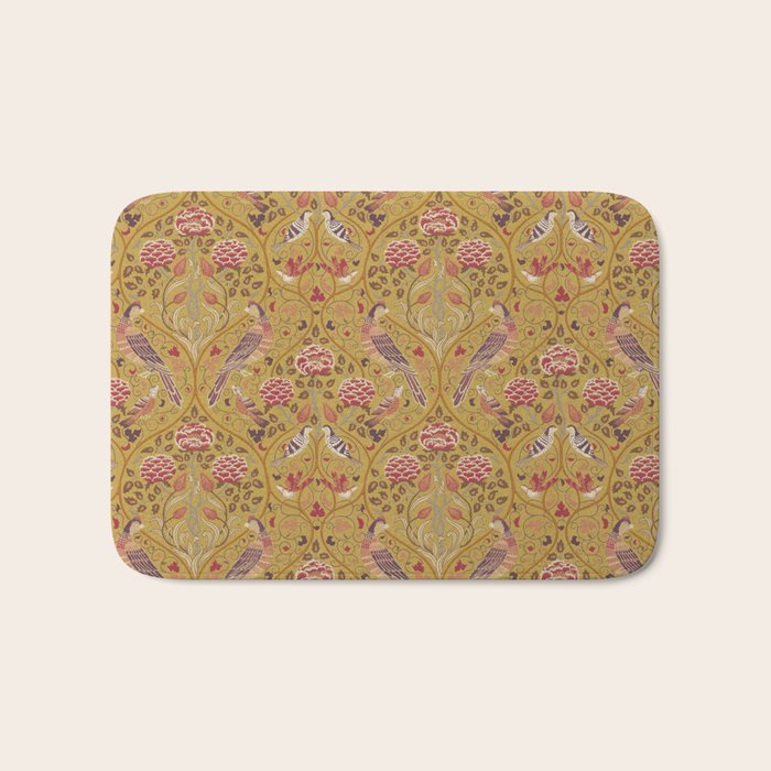 William Morris Seasons by May Melsetter Saffron Bath Mat Gallery Image 1