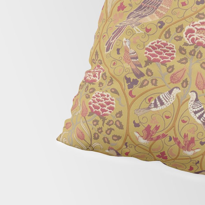 William Morris Seasons by May Melsetter Saffron Pillow Sham Gallery Image 4