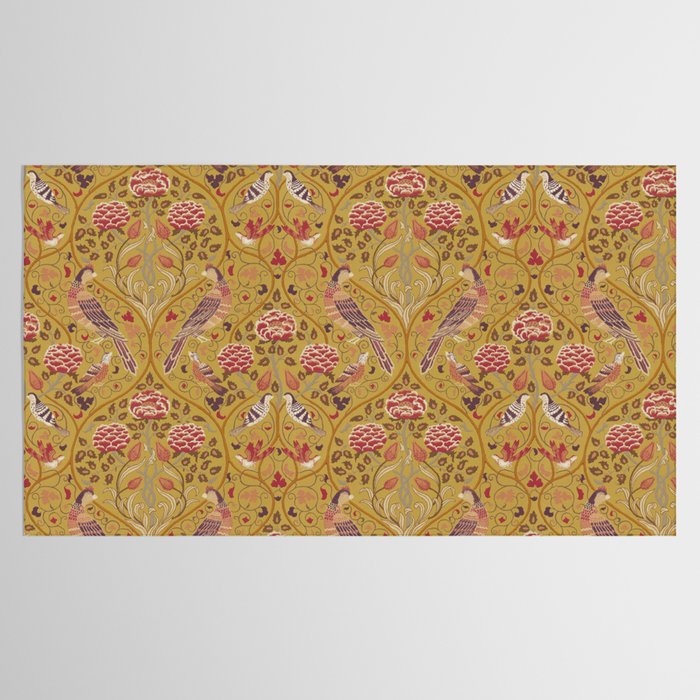 William Morris Seasons by May Melsetter Saffron Tablecloth Gallery Image 2