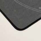 Bass Guitar Patent - Bass Guitarist Art - Black Chalkboard Desk Mat Gallery Image 4