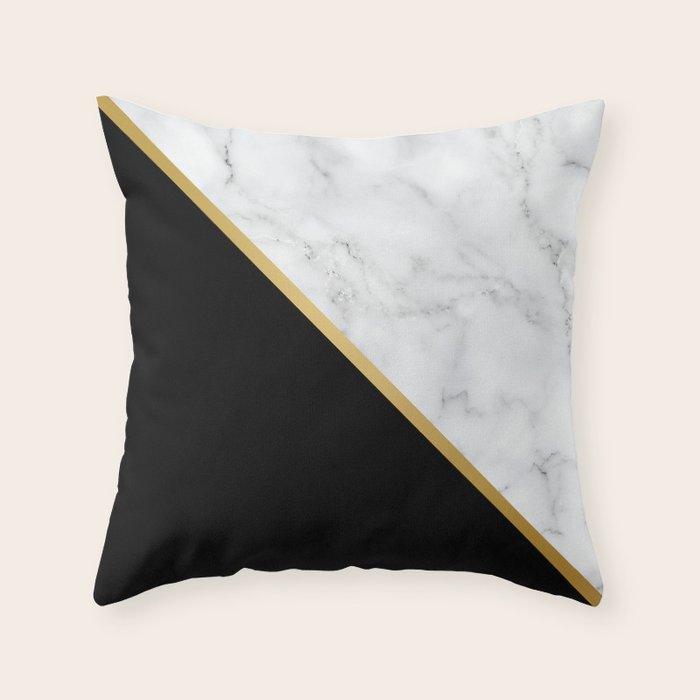 Marble, Stone, Color Block, Minimalist Art Throw Pillow Gallery Image 6