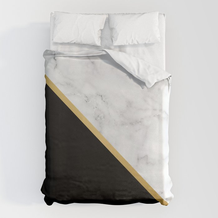 Marble, Stone, Color Block, Minimalist Art Duvet Cover Gallery Image 6