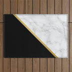 Marble, Stone, Color Block, Minimalist Art Outdoor Rug Gallery Image 1
