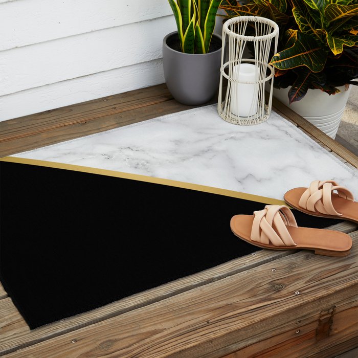 Marble, Stone, Color Block, Minimalist Art Outdoor Rug Gallery Image 2