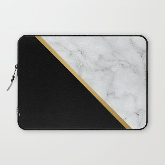 Marble, Stone, Color Block, Minimalist Art Laptop Sleeve Gallery Image 1