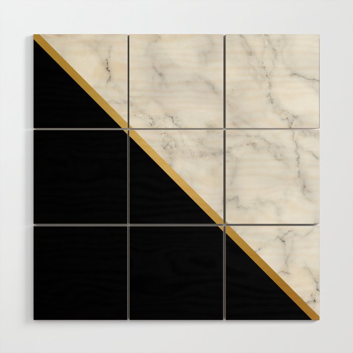 Marble, Stone, Color Block, Minimalist Art Wood Wall Art Gallery Image 1