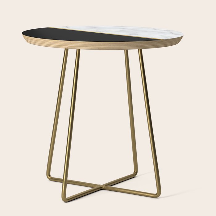 Marble, Stone, Color Block, Minimalist Art Side Table Gallery Image 1