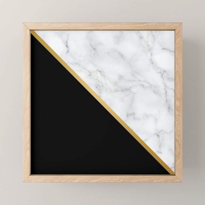 Marble, Stone, Color Block, Minimalist Art Mini Art Print Gallery Image 1