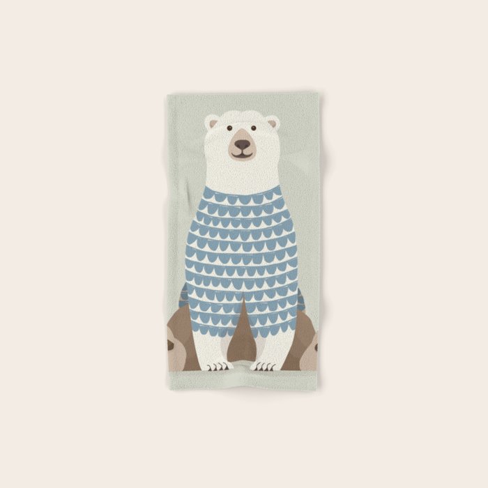 Whimsical Polar Bear Bath Towel Gallery Image 1