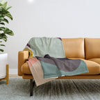 shapes abstract Throw Blanket Gallery Image 1