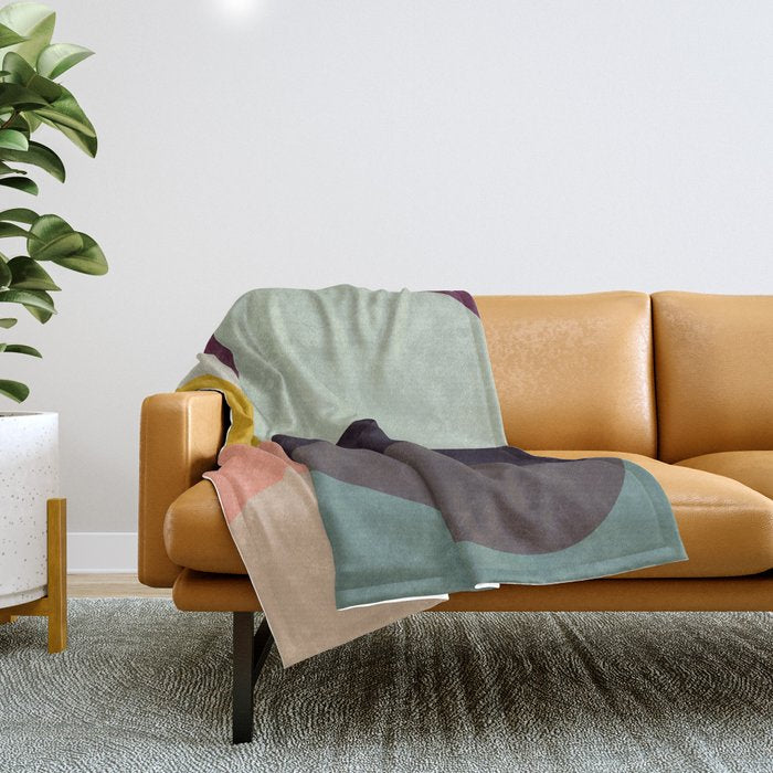 shapes abstract Throw Blanket Gallery Image 1